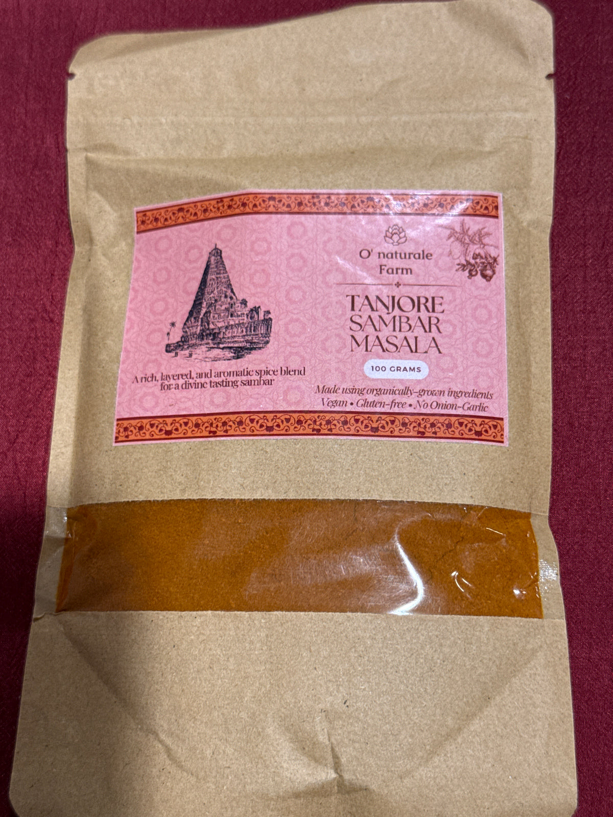 O’Naturale Organic Sambar Masala