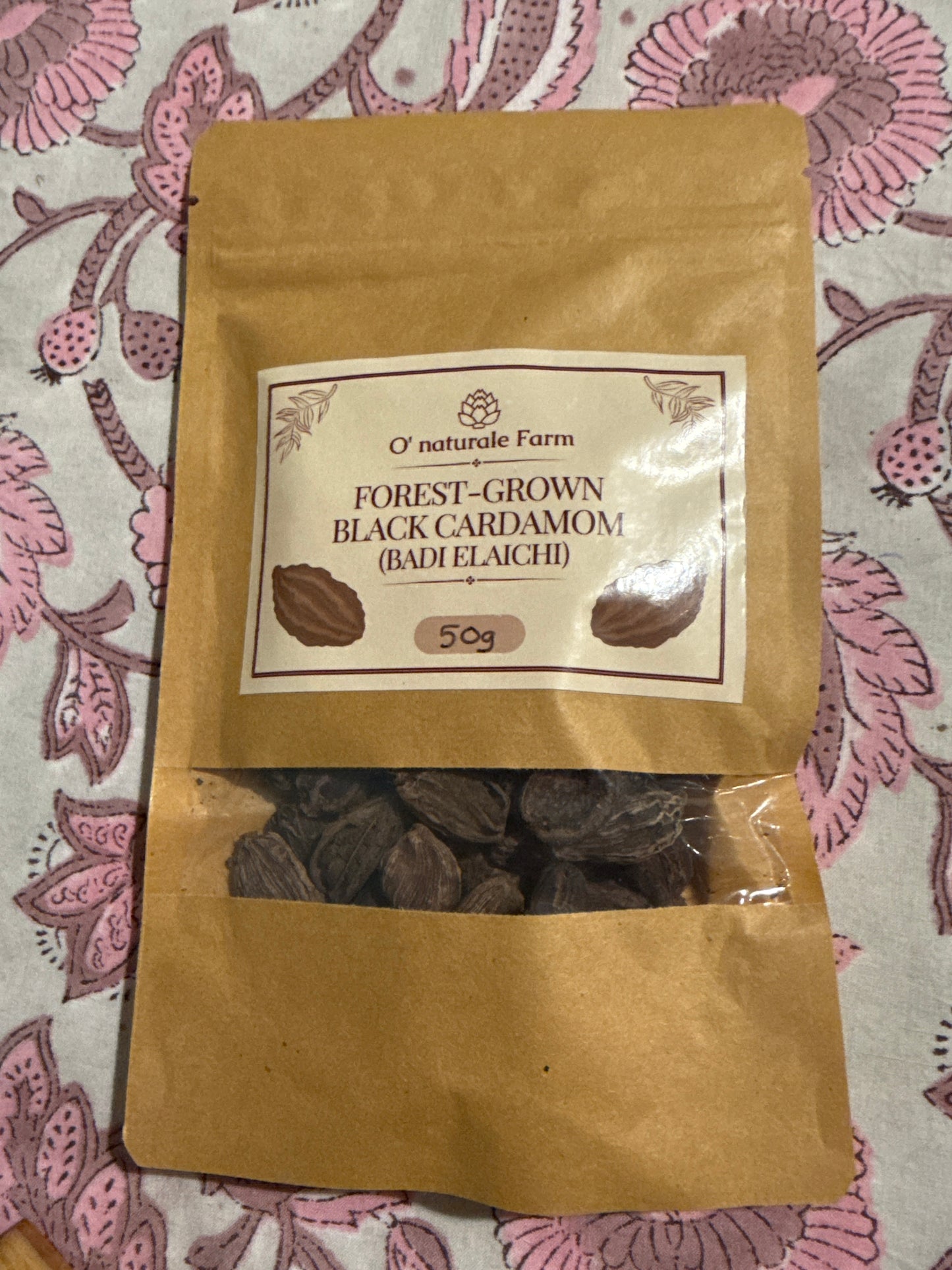 O’Naturale forest grown Black Cardamom - Badi Elaichi
