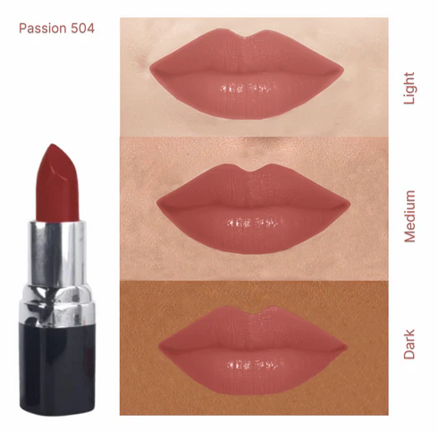 Barva - Natural Lipstick: shade : 504 Passion, Made with cow ghee, kokum butter & beeswax. Multi-purpose! use for blush, eyeshadow, contouring &lipstick