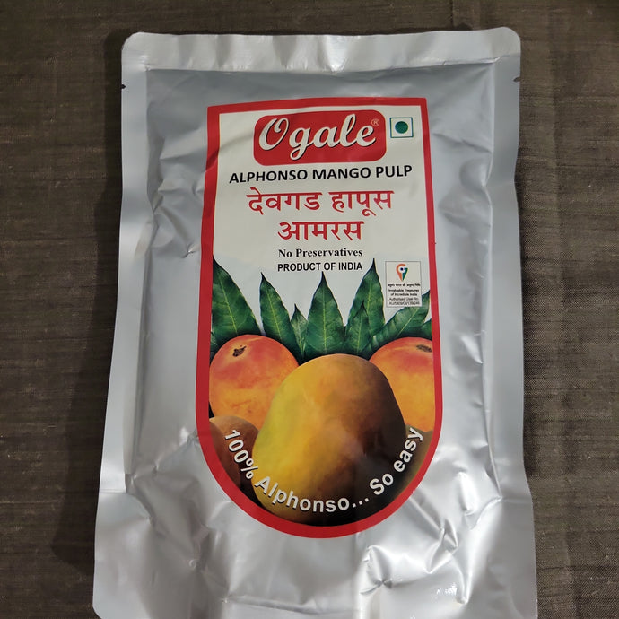 Ogale Devgad Alphonso Mango Mango pulp - No preservatives