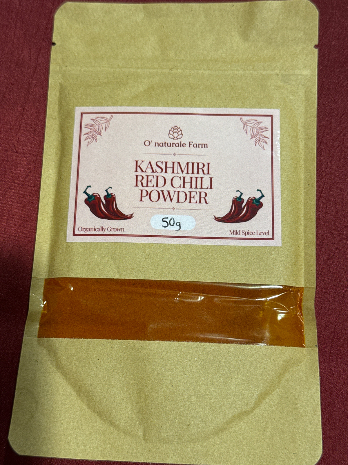 O’Naturale  Kashmiri Red Chilli Powder 50 gms