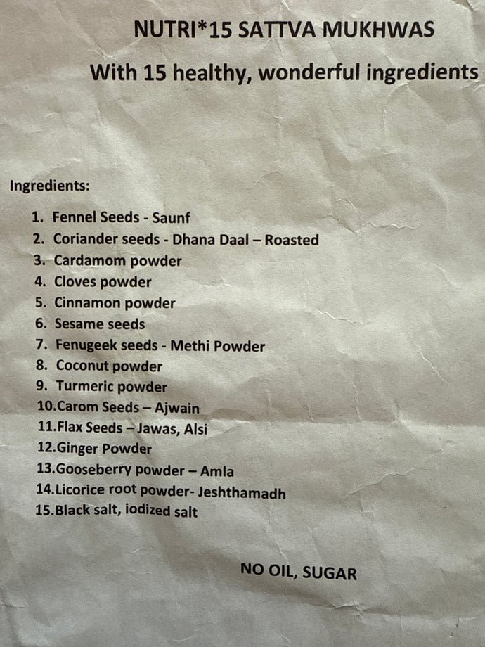 Nutri15 Mukhwas( no Supari)