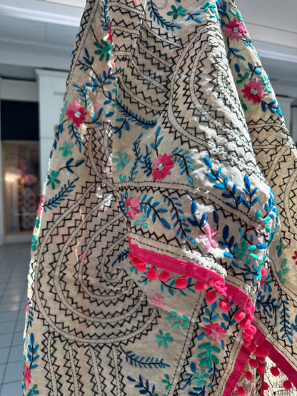 Silk Stoles with hand work