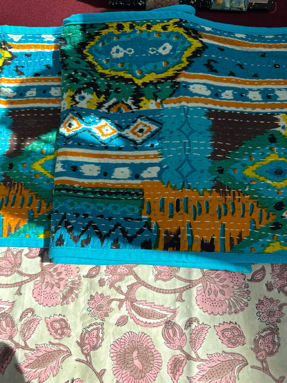 Beautiful Table Runners made of Jute and Ilkal fabric