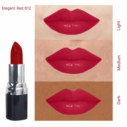 Barva - Natural Lipstick , Shade : 612 Elegant Red, Made with cow ghee, kokum butter & beeswax.
