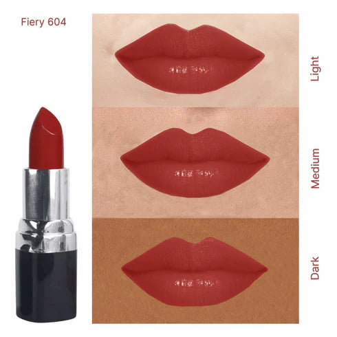 Barva - Natural Lipstick: shade : 604 Fiery, Made with cow ghee, kokum butter & beeswax. Multi-purpose! use for blush, eyeshadow, contouring &lipstick