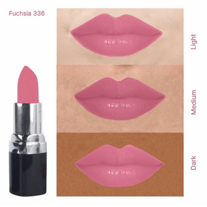 Barva - Natural Lipstick: shade : 336 Fuschia, Made with cow ghee, kokum butter & beeswax. Multi-purpose! use for blush, eyeshadow, contouring &lipstick