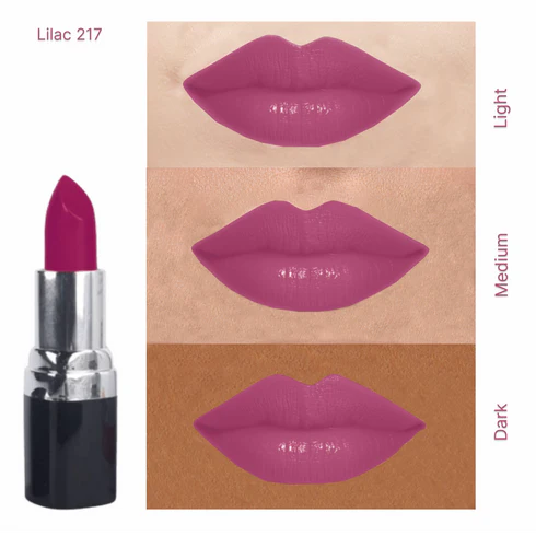 Barva - Natural Lipstick : Shade 217  Lilac, made with cow ghee, kokum butter & beeswax. Multi-purpose! use for blush, eyeshadow, contouring & lipstick