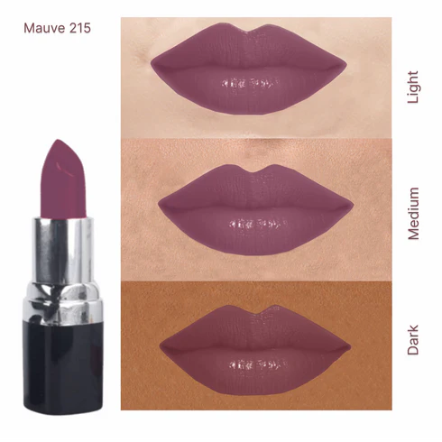 Barva - Natural Lipstick: shade : 215 Mauve, Made with cow ghee, kokum butter & beeswax. Multi-purpose! use for blush, eyeshadow, contouring &lipstick
