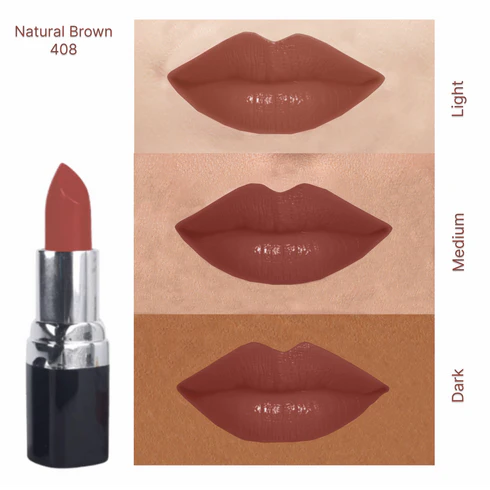 Barva - Natural Lipstick: shade : 408 Natural Brown, Made with cow ghee, kokum butter & beeswax lipstick