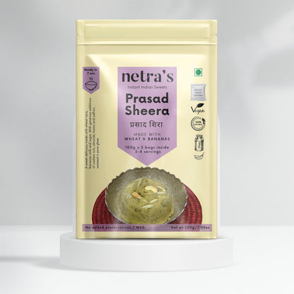 Instant Prasad Sheera (200g, 4 servings) | Preservative-free