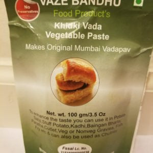 Khidki Wada Vegetable Paste snack for making original Mumbai Vadapav 100 gm pack